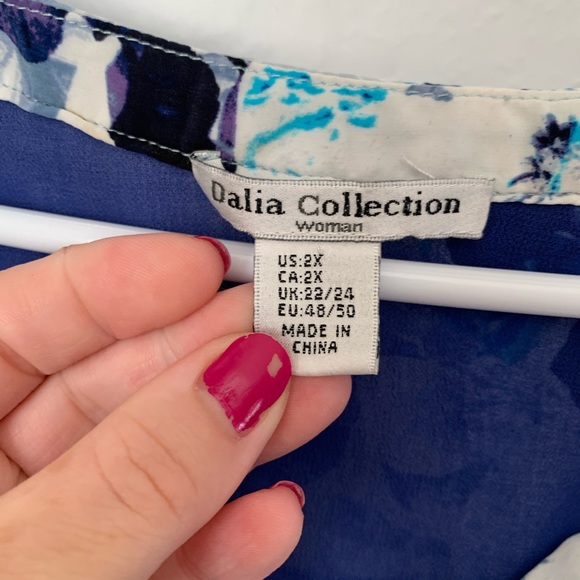 🔥30%OFF🔥EUC DALIA COLLECTION FLORAL BLOUSE 2X - Picture 7 of 8